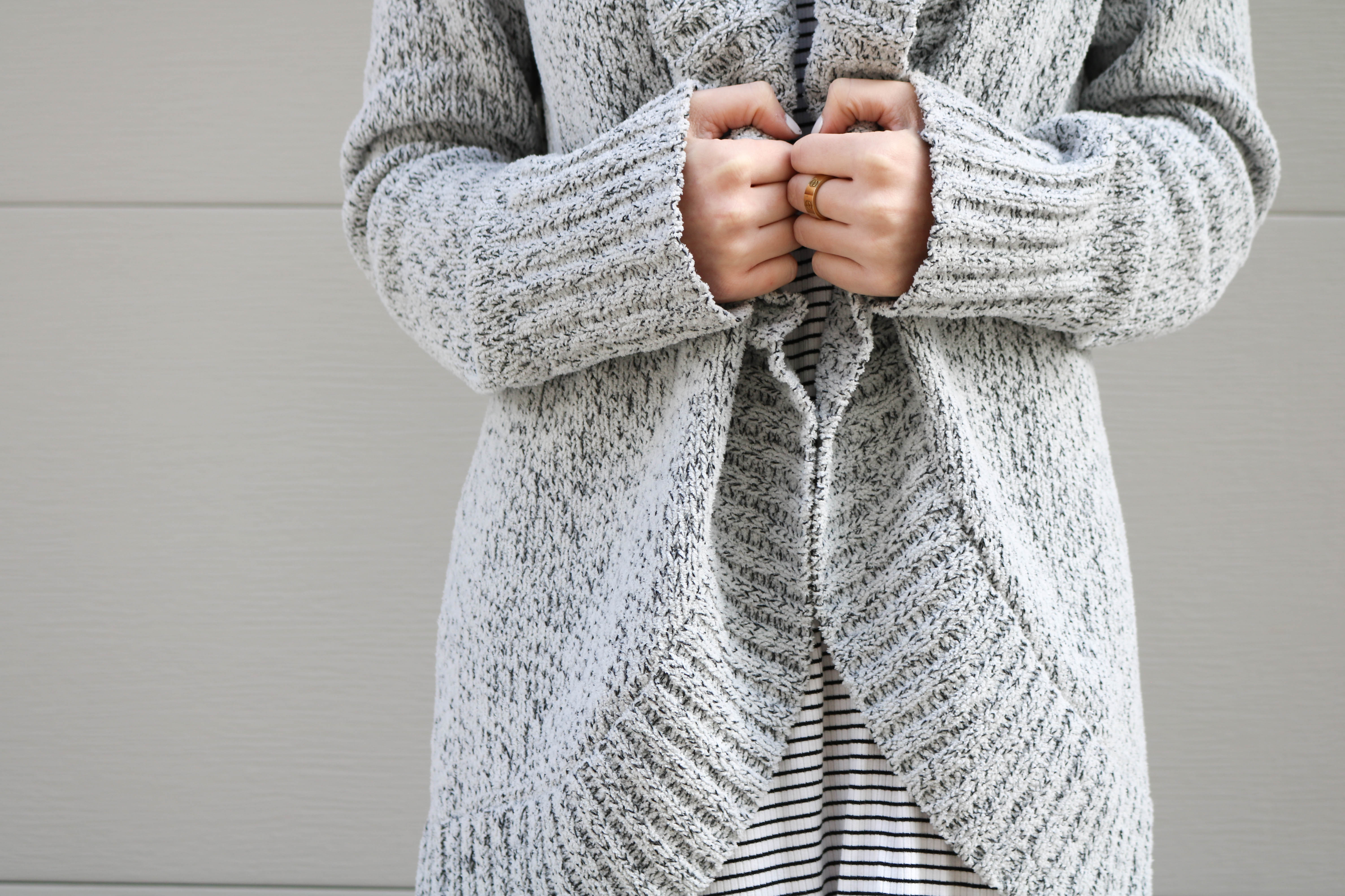 Chenille Cocoon Cardigan - The Blonder Life | The comfiest cardigan you will ever find, and now under $30! 