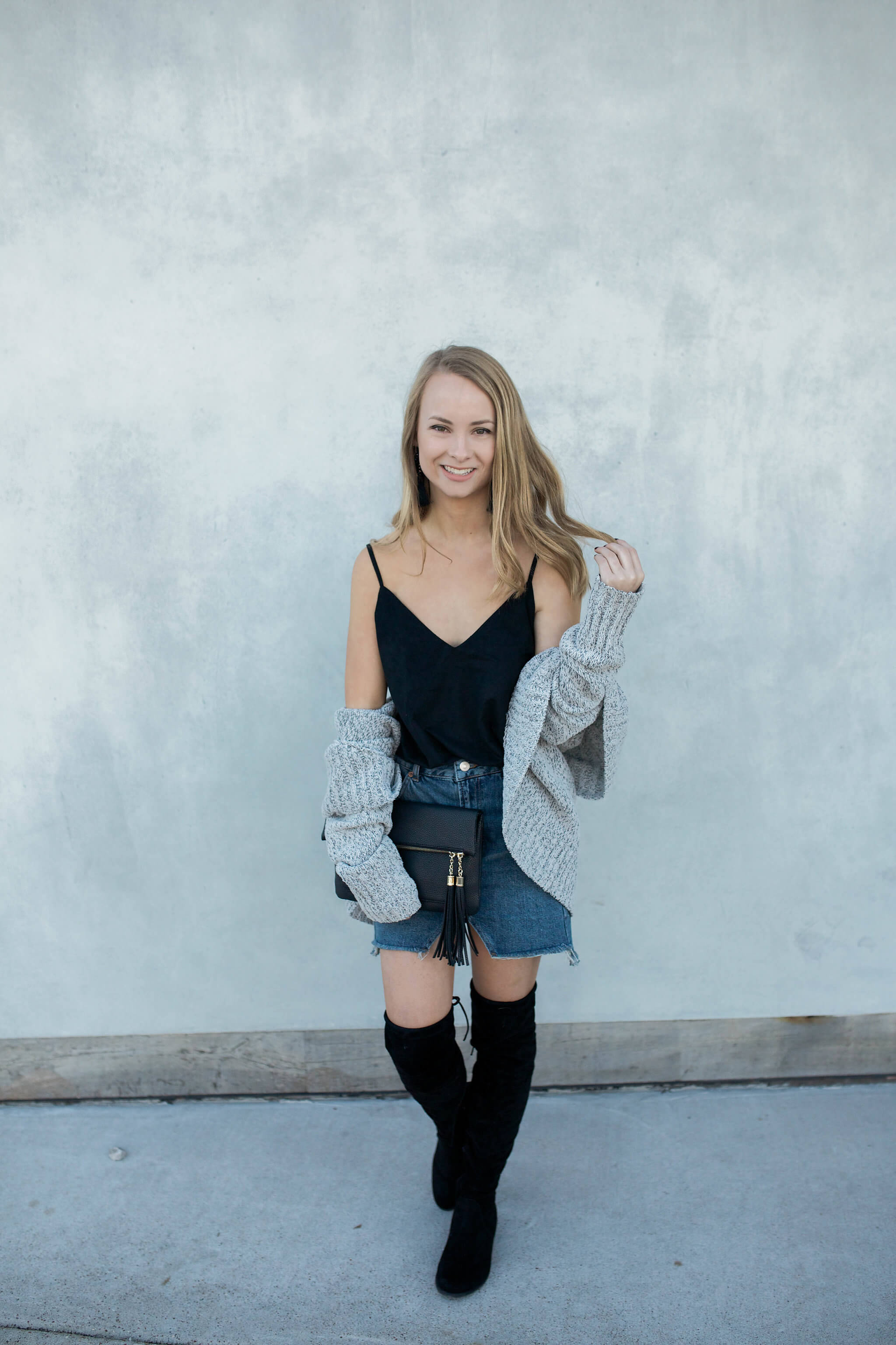 Taking your denim skirt from day to night today on The Blonder Life