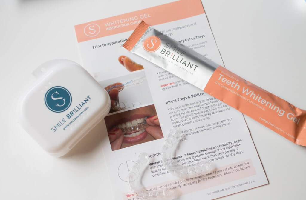 An at home way to whiten your teeth. Whiten your teeth from the comfort of your own home, and don't spend an alarming amount on different procedures! Read about my process with Smile Brilliant, and why I can continue to drink coffee without feeling guilty!