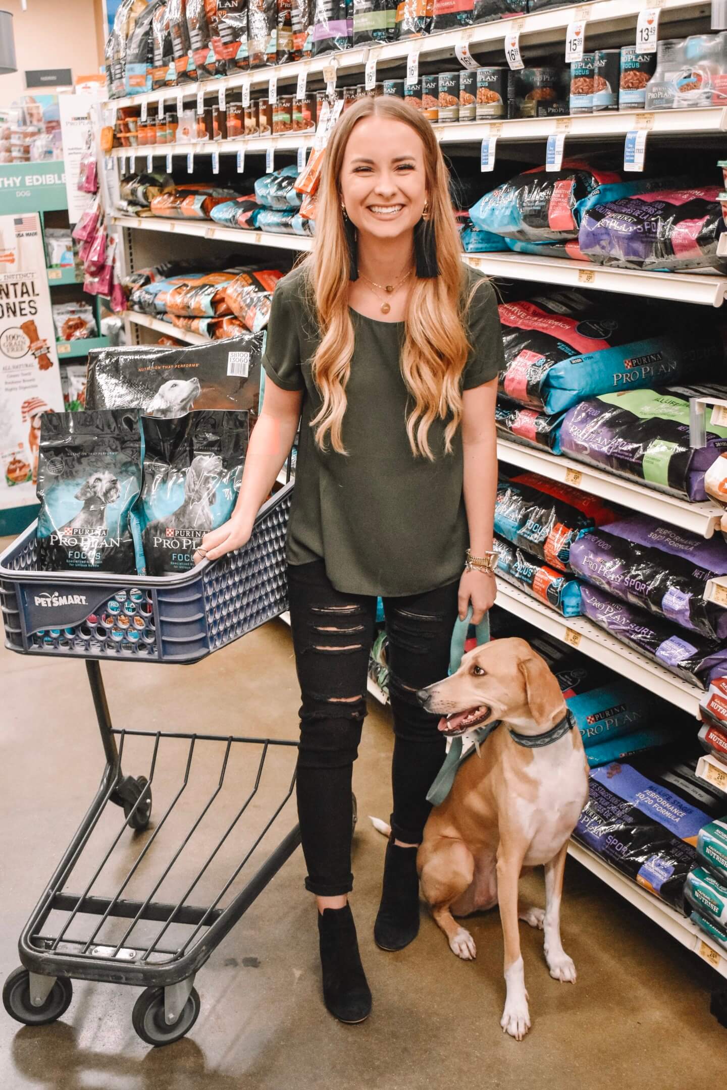 Why I stick to Purina Pro Plan Focus dog food. Quinn has been eating Purina Pro Plan her whole life, and we love shopping for her food at Petsmart. My experience at Petsmart and why we choose Purina. The Blonder Life