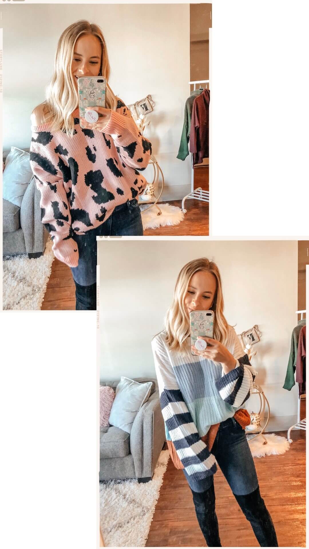 Amazon Sweaters Under $30. Amazon Haul with sweaters under $30. Amazon Fashion Finds. The Blonder Life